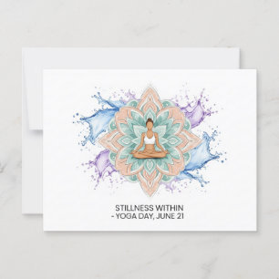 International Yoga Day Briefkaart