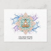 International Yoga Day Briefkaart (Voorkant)