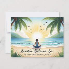 International Yoga Day Briefkaart