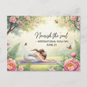 International Yoga Day Briefkaart (Voorkant)