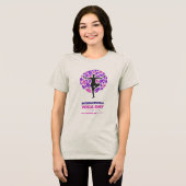 International Yoga Day Tree Pose T-Shirt (Voorkant volledig)