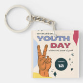 International youth day , August 12 ,  Sleutelhanger (voorkant)