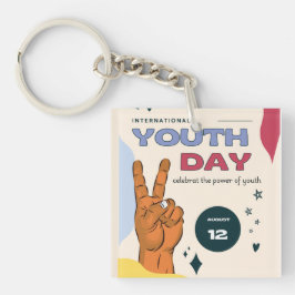 International youth day , August 12 ,  Sleutelhanger