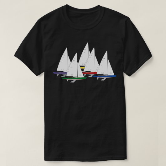 Internationale 210 Zeilboot T-shirt (Design voorkant)
