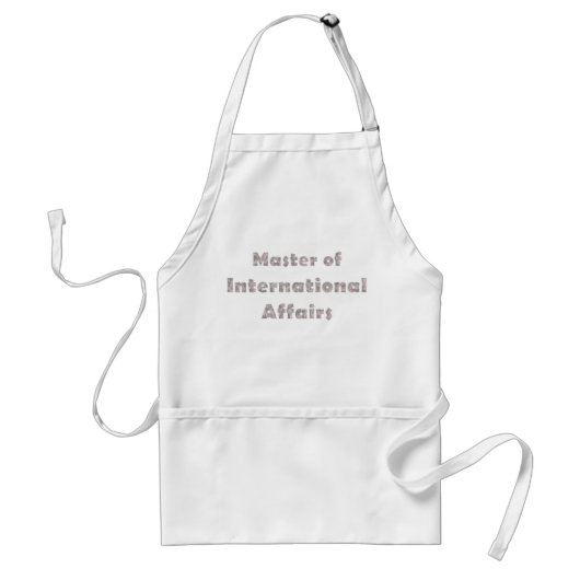 Internationale aangelegenheden standaard schort (Voorkant)