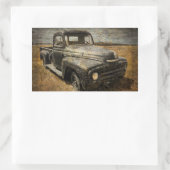 Internationale afhalen rechthoekige sticker (Tas)