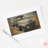 Internationale afhalen rechthoekige sticker (Envelop)