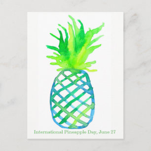 Internationale ananasdag 27 juni briefkaart