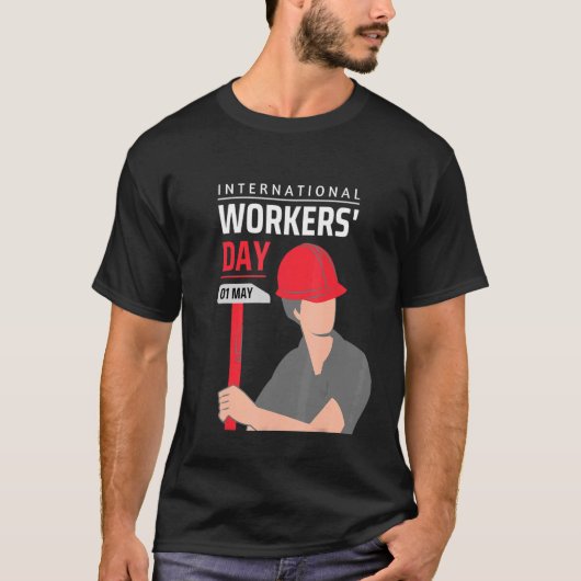 Internationale Arbeidsdag 1 mei T-shirt (Voorkant)