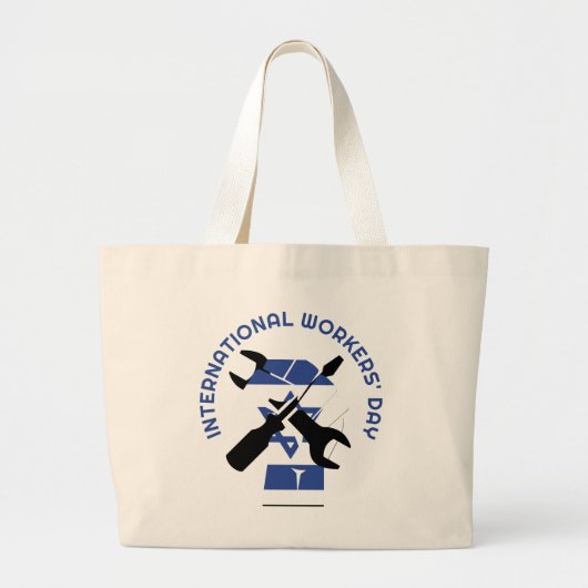 Internationale Arbeidsorganisatie ISRAËL ARBEIDSDA Grote Tote Bag (Voorkant)