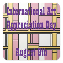 Internationale Art Appreciation Day Sticker