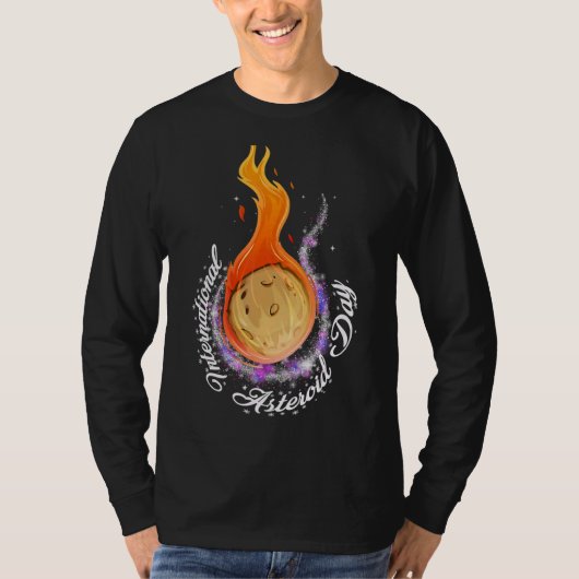 Internationale Asteroïddag 30 juni Asteroïde Watch T-shirt (Voorkant)