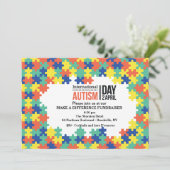 Internationale Autisme Dag Uitnodiging (Staand voorkant)