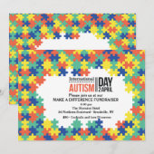 Internationale Autisme Dag Uitnodiging (Voorkant / Achterkant)
