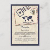 Internationale Avontuur Rustieke Bestemming Trouwe Informatiekaartje (Voorkant)