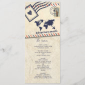 Internationale Avontuur Rustieke Bestemming Trouwe Programmakaart (Voorkant)