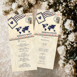 Internationale Avontuur Rustieke Bestemming Trouwe Programmakaart