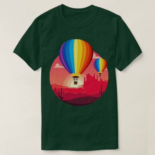 Internationale Ballon Festival Hete Luchtballon Fe T-shirt (Design voorkant)