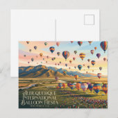 Internationale Ballonfiësta van Albuquerque Briefkaart (Voorkant / Achterkant)