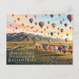 Internationale Ballonfiësta van Albuquerque Briefkaart