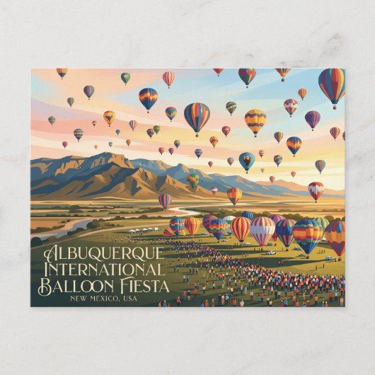 Internationale Ballonfiësta van Albuquerque Briefkaart (Voorkant)