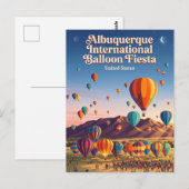 Internationale ballonfiësta van Albuquerque Briefkaart (Voorkant / Achterkant)