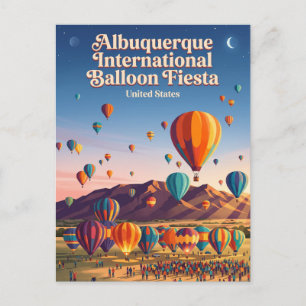 Internationale ballonfiësta van Albuquerque Briefkaart