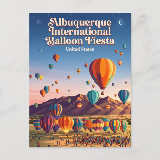 Internationale ballonfiësta van Albuquerque Briefkaart (Voorkant)
