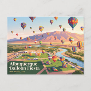 Internationale ballonfiësta van Albuquerque USA Briefkaart