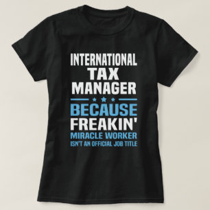 internationale belastingbeheerder t-shirt