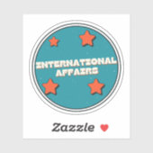 Internationale Betrekkingen Sticker (Vel)
