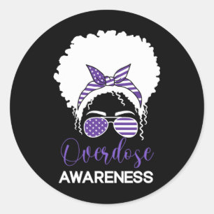 Internationale bewustmaking bij overdosering Dag 2 Ronde Sticker