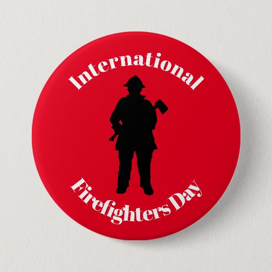 Internationale brandweerdag Button (Voorkant)
