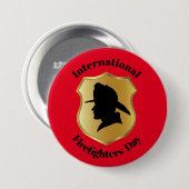 Internationale brandweerdag Button #2 (Voorkant /achterkant)