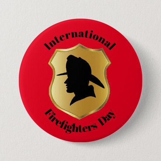 Internationale brandweerdag Button #2 (Voorkant)