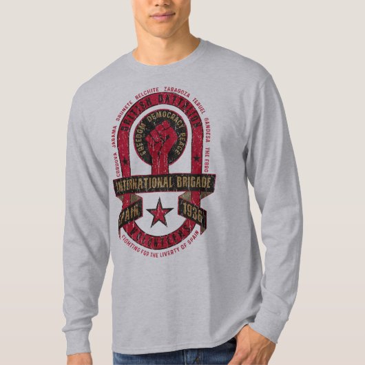 Internationale Brigade Brits Bataljon T-shirt (Voorkant)