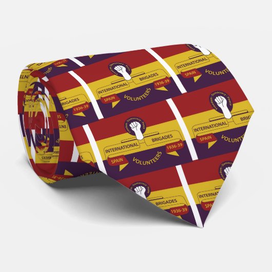 Internationale brigades stropdas (Opgerold)