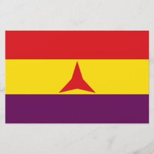 Internationale brigades vlag (Spaanse burgeroorlog Briefpapier