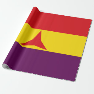 Internationale brigades vlag (Spaanse burgeroorlog Cadeaupapier