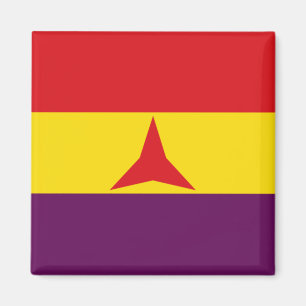 Internationale brigades vlag (Spaanse burgeroorlog Magneet