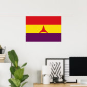 Internationale brigades vlag (Spaanse burgeroorlog Poster (Thuiskantoor)