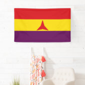 Internationale brigades vlag (Spaanse burgeroorlog Spandoek (Insitu)
