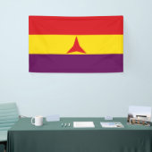 Internationale brigades vlag (Spaanse burgeroorlog Spandoek (Beurs)