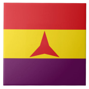 Internationale brigades vlag (Spaanse burgeroorlog Tegeltje