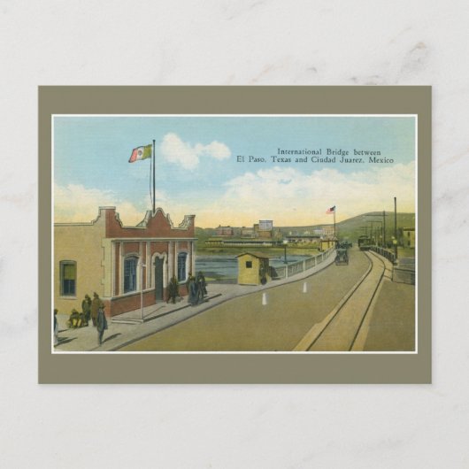 internationale brug en douane El Paso Briefkaart (Voorkant)