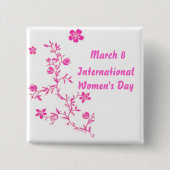 Internationale Button op vrouwendag (Voorkant)