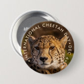 Internationale Cheetah-dag Ronde Button 7,6 Cm (Voorkant /achterkant)