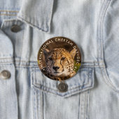 Internationale Cheetah-dag Ronde Button 7,6 Cm (In situ)