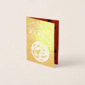 Internationale Chinese Snake Nieuwjaar 2025 Folie  Kaarten (Voorkant)