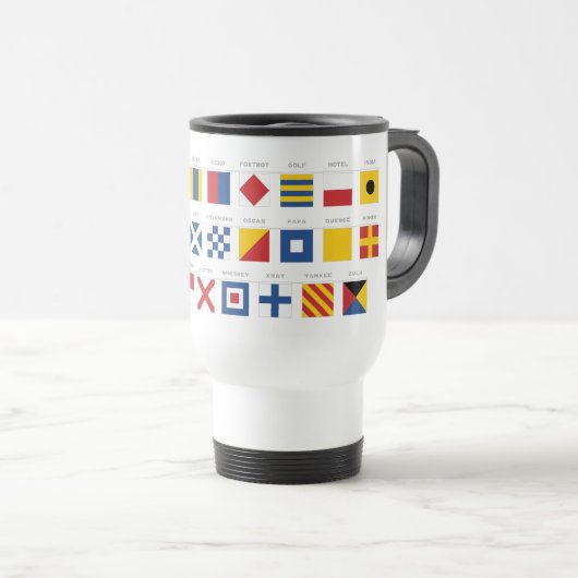 Internationale code voor signaalborden reisbeker (Voorkant rechts)